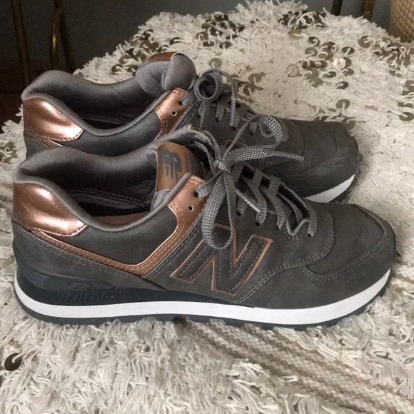 new balance 574 grey rose gold